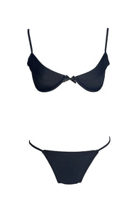 Signature Noelle balconette bra by Elle's Swim. Crafted with sustainable ECONYL.