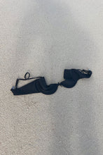 Load image into Gallery viewer, Elle&#39;s Swim black push up bikini top with bow.

