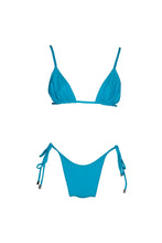 Load image into Gallery viewer, Kauai blue bikini top made by elles swim
