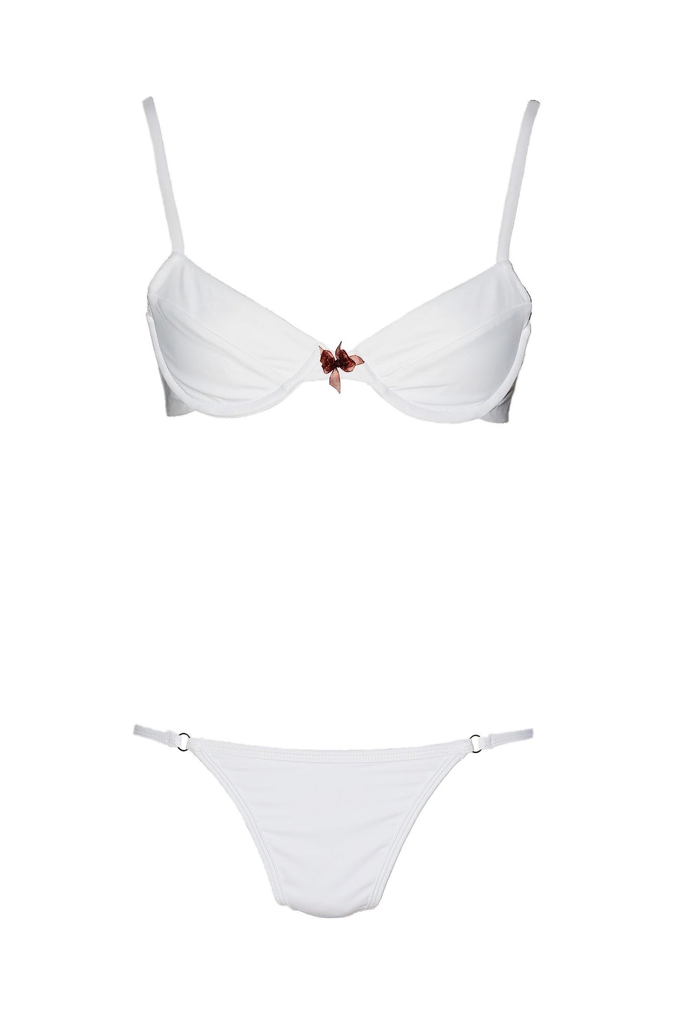 Noel Bra- Blanc Underwire Bikini top designed by women- Elle's