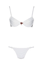 Load image into Gallery viewer, Sustainable white bikini set.
